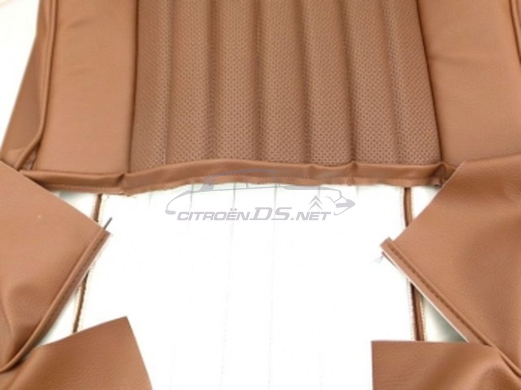 Seat covers front and rear leatherette/ skai tobacco brown &quot;Targa&quot;