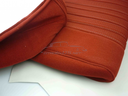 Pallas patterned seat covers, "cornaline red" (1973-1975), set for 1 car