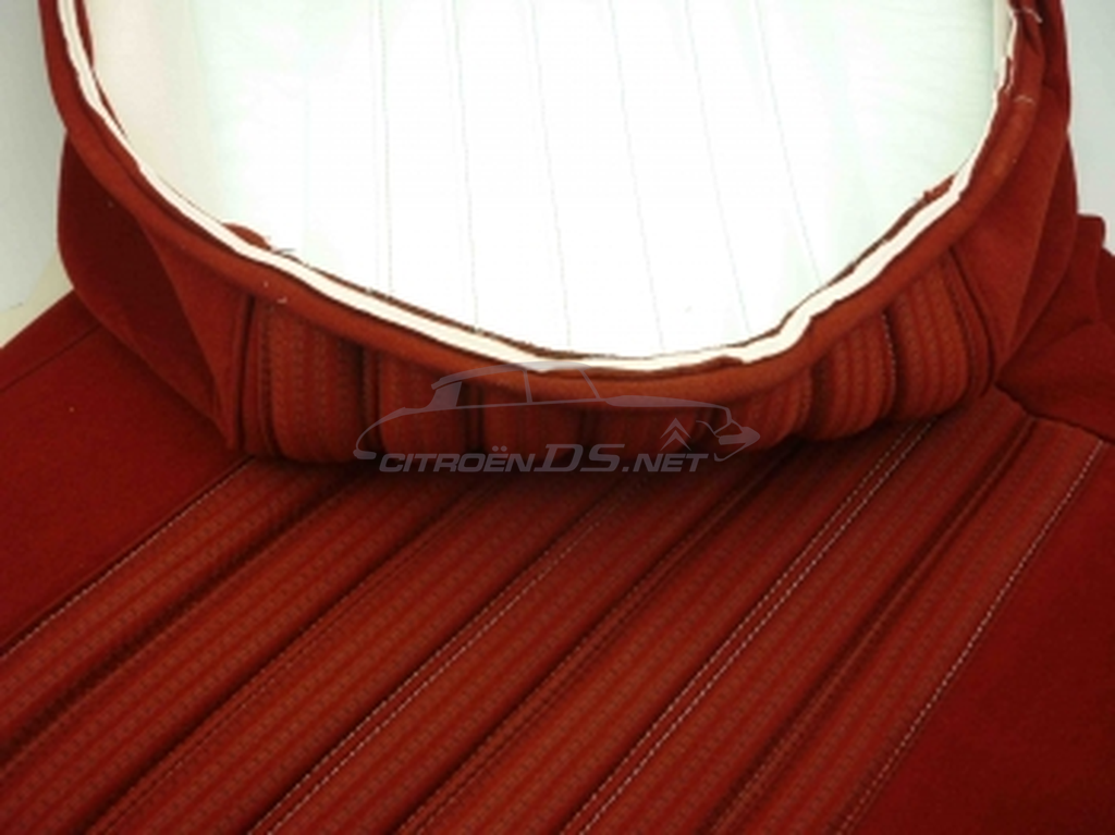 Pallas patterned seat covers, "cornaline red" (1973-1975), set for 1 car