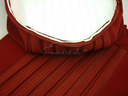 Pallas patterned seat covers, "cornaline red" (1973-1975), set for 1 car