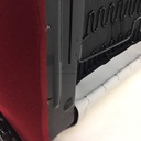 Non-Pallas interior red ”rouge cornaline“ complete with doorcards. 1969-'75. In exch..