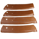 Door top trims, Pallas, 2 tone light brown 'Fauve' leather, set