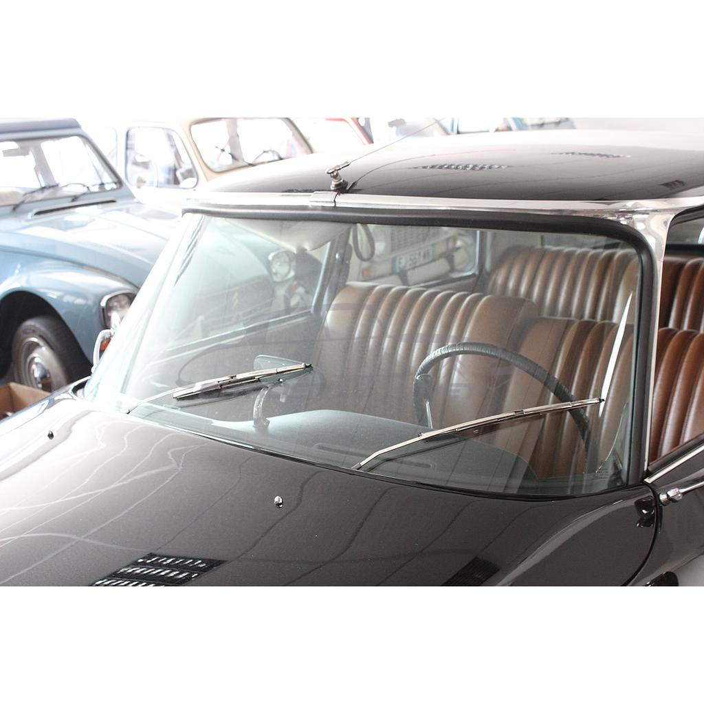 Green tinted glass, complete set for one car,  6 pieces, Berline