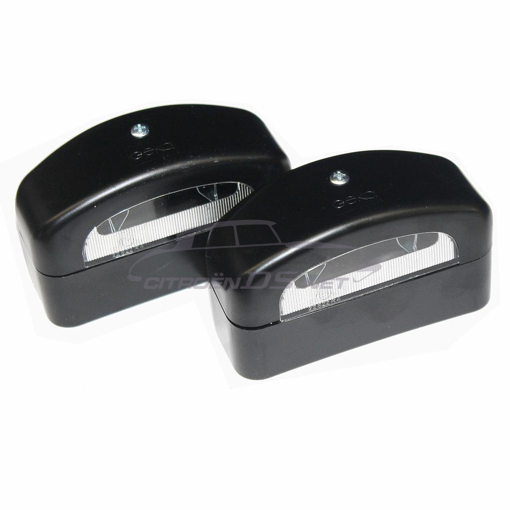 Number plate lights, pair