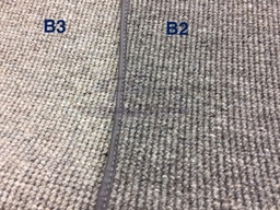 [717258/LHD/63-75/B3] Carpet mat, front, &quot;bouclé&quot;, DS, grey (B3, LHD, 1963-1975)
