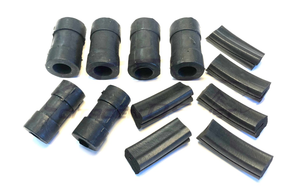 Set of rubbers for fuel tank installation
