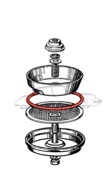 Oil filter housing 'O' ring, N.O.S.