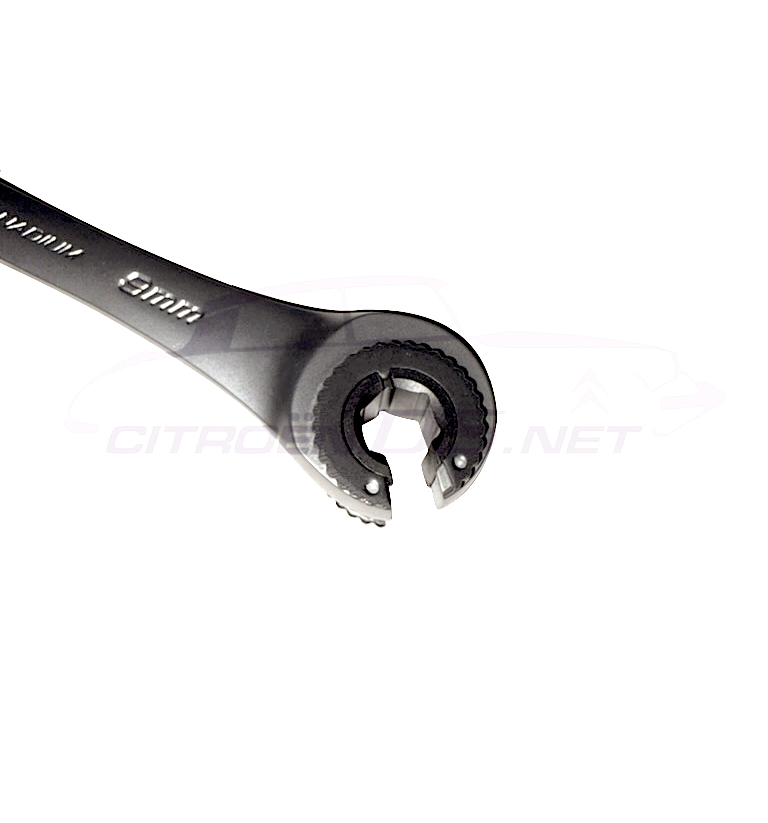 Brake- / hydraulic pipe ratchet wrench 9mm