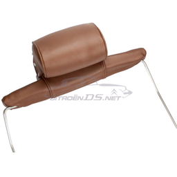 [717826] Headrest large model brown leatherette