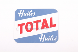 [815623] Label for 'Oil change, 'Huiles TOTAL',