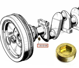 [101159] Plug for crank pin oil ducts ID/DS &lt;-1965 / HY