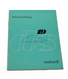[918286] Betriebsanleitung DS19, mechanik, 1965/66, ORIGINAL