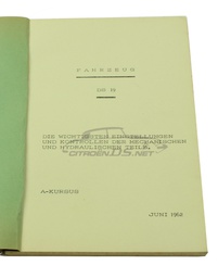 [918288] Istruzioni per l'uso DS19, 06/1962, ORIGINALE, l'edizione tedesca