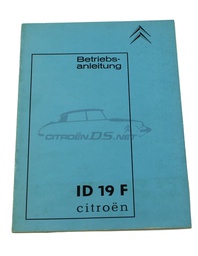 [918289] Appendice alle istruzioni per l'uso Citroen ID 19 F (BREAK), ORIGINALE, l'edizione tedesca